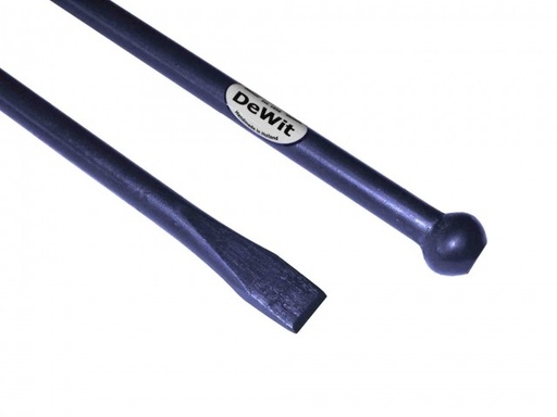 [WIT7002] Stootijzer 120 cm ronde knop en beitel