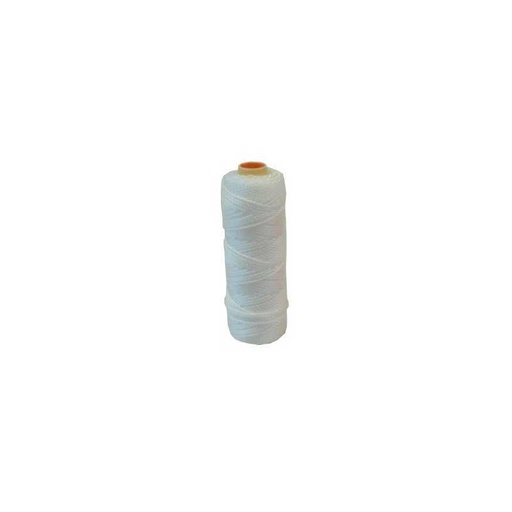 [101018a] Touw 1.5 mm nylon wit rol 50 m.