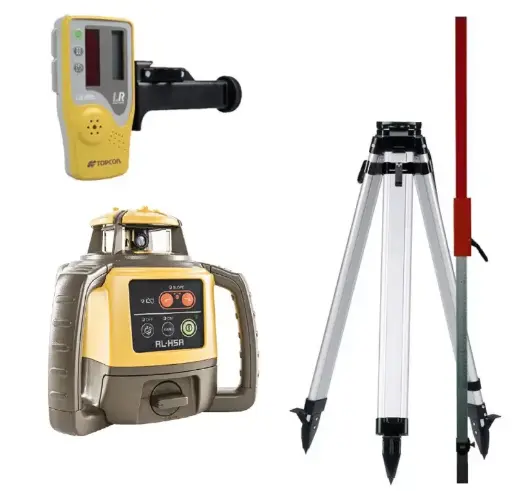 [AT105262401SET] TOPCON RL-H5A met standaard ontvanger + Statief & Baak