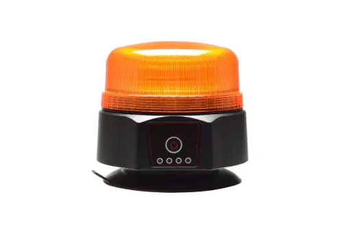 [TRASZ1000ACCU] LED R65 Zwaailamp op Accu