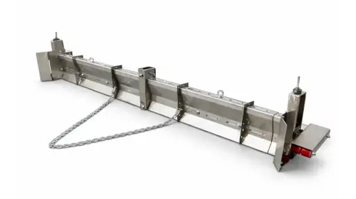 [INT.1050] Machinale Afrijbalk 600 cm RVS
