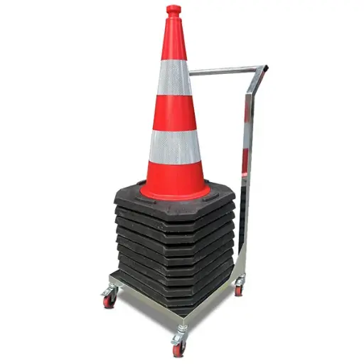 [10879202] Kegelkar voor verzwaarde pilonnen - met duwbeugel